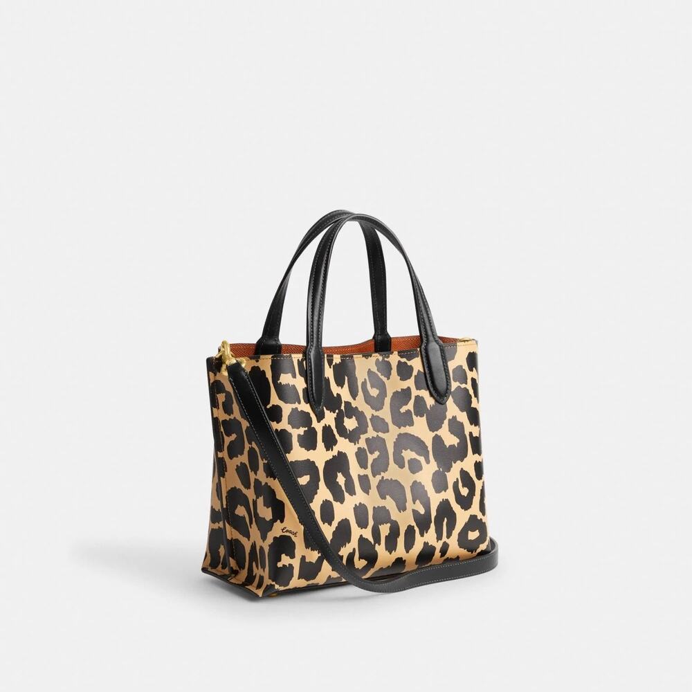NWT Coach Willow Tote 24 in Leopard Print